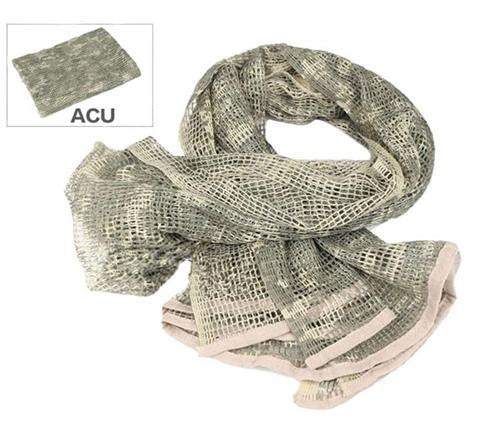 190*90Cm Cotton Military Camouflage Tactical Mesh Scarf Sniper Face Veil Camping-JUST NOW...-ACU-Bargain Bait Box