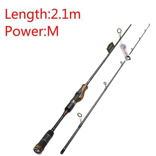 1.98M/2.1M/2.4M Spinning Fishing Rod 2 Section Ml/M/Mh Power Im8 Carbon Lure Rod-Spinning Rods-Hepburn&#39;s Garden Store-Red-Bargain Bait Box