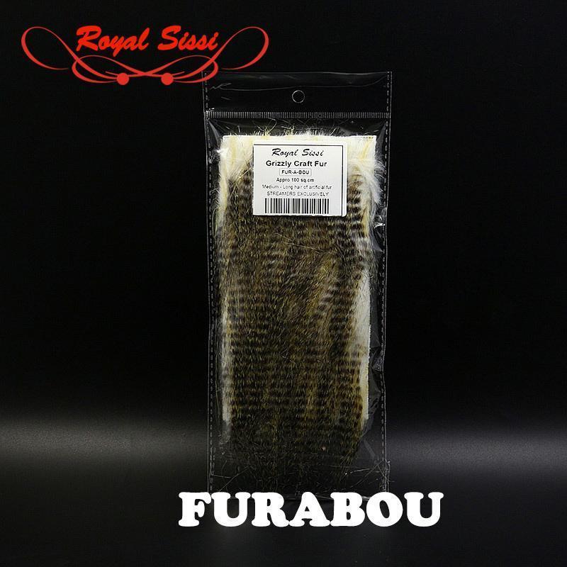 1Pack 8Cm*15Cm Grizzly Craft Fur Medium Long Haired Synthetics Fiber Wing And-Fly Tying Materials-Bargain Bait Box-Bargain Bait Box