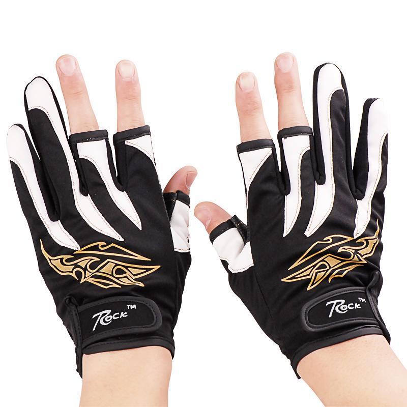1Pair Fishing Gloves Anti-Slip 3 Low Fingers Comfortable Sports Glove-Gloves-Bargain Bait Box-Bargain Bait Box
