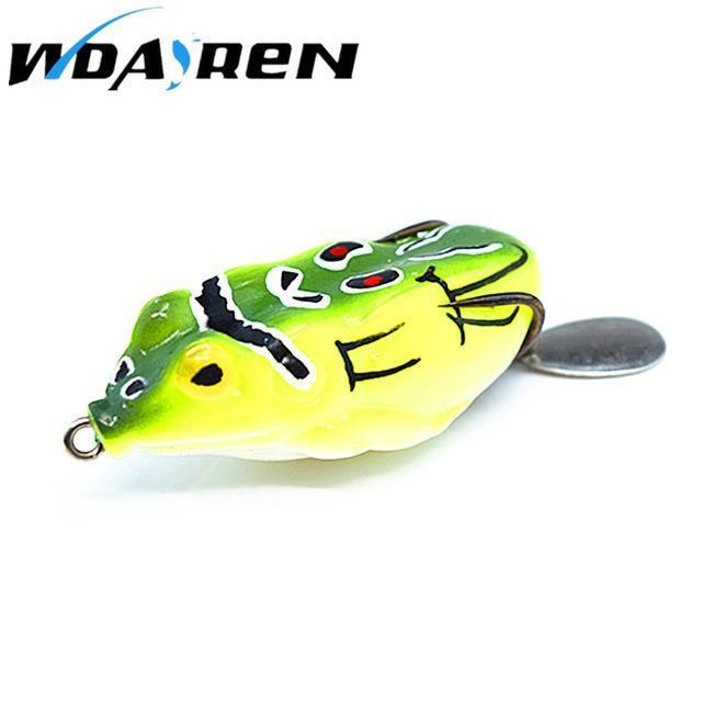1Pc 5Cm 13G Frog Treble Hooks Top Water Ray Frog Minnow Crank Strong Soft Bait-Frog Baits-Bargain Bait Box-D-Bargain Bait Box