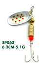 1Pc Fishing Spinner Bait 3-9.9G Spoon Lure Metal Baits Treble Hook Fish Feeder-Inline Spinners-Bargain Bait Box-SP063-Bargain Bait Box