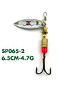1Pc Fishing Spinner Bait 3-9.9G Spoon Lure Metal Baits Treble Hook Fish Feeder-Inline Spinners-Bargain Bait Box-SP065 2-Bargain Bait Box