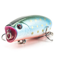 1Pcs 3D Eyes 5.5Cm 11G 8# Hooks Fish Lifelike Popper Lures Hard Bait Swimbait-Top Water Baits-Bargain Bait Box-D-Bargain Bait Box