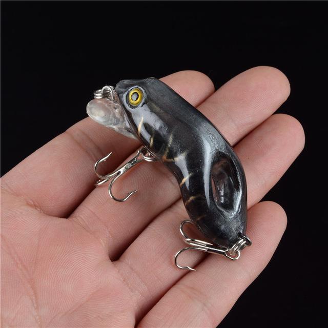 1Pcs Hard Fishing Frog Lure 3D Eyes Treble Hooks Tackle 5.5Cm/8.8G-Frog Baits-Bargain Bait Box-C1-Bargain Bait Box