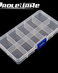 1Pcs High Strength 6.4*3*2.4Cm Plastic Fishing Track Box With 10 Compartments-Compartment Boxes-Bargain Bait Box-Bargain Bait Box