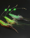 1Pcs Shrimp Soft 9Cm/6G Fishing Bait With Glow Hook Swivels Anzois Para Sabiki-Sabiki Rigs-Bargain Bait Box-Red-Bargain Bait Box