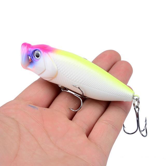 1Pcs Topwater Popper 3D Eyes Fishing Tackle 5 Colors Available Hard Baits-Top Water Baits-Bargain Bait Box-C2-Bargain Bait Box