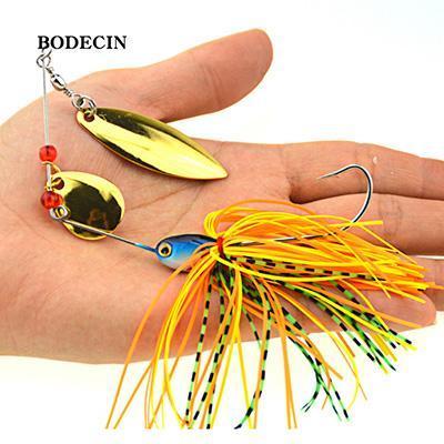 1Ps S Lures Spinners Spoon Bait For Musky Tackle All Baits Metal Sequins-Spinnerbaits-Bargain Bait Box-C1 1PCS-Bargain Bait Box