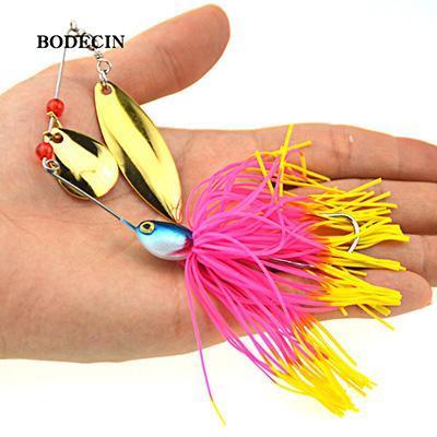 1Ps S Lures Spinners Spoon Bait For Musky Tackle All Baits Metal Sequins-Spinnerbaits-Bargain Bait Box-C3 1PCS-Bargain Bait Box