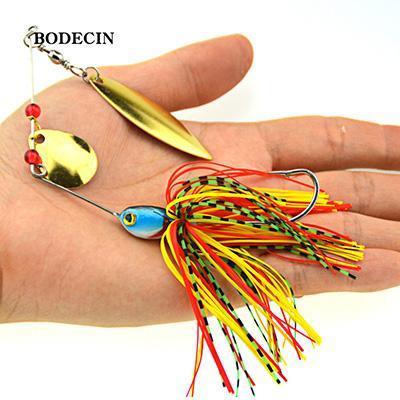 1Ps S Lures Spinners Spoon Bait For Musky Tackle All Baits Metal Sequins-Spinnerbaits-Bargain Bait Box-C4 1PCS-Bargain Bait Box