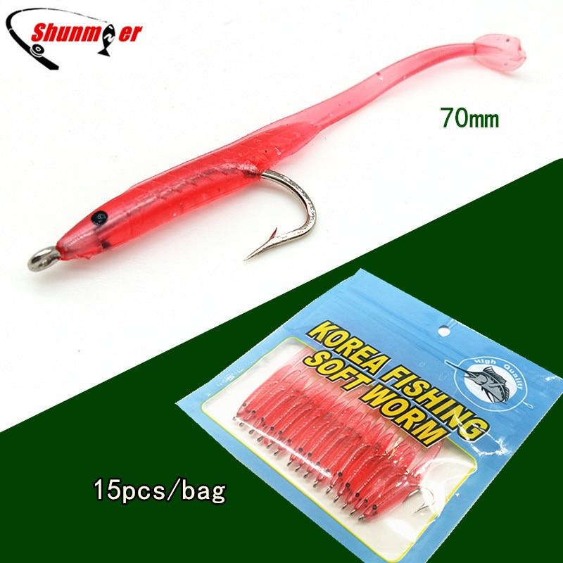 1G 70Mm Eel Soft Baits Fishing Lure Pesca Peche Tackle Wobblers Fish Lures Carp-Rigged Plastic Swimbaits-Factory fishing tackle Store-A-Bargain Bait Box