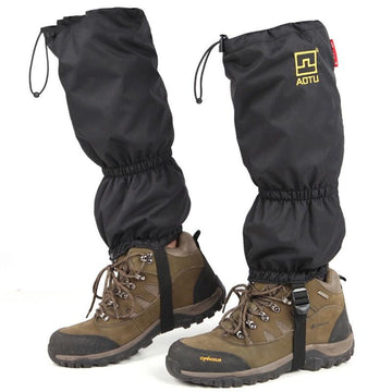 1Pair 210D Black Color Oxford Cloth Snow Legging Waterproof Hiking Gaiters For-OUTDOOR EQUIPMENT FOR GLOBAL BUYERS-Bargain Bait Box
