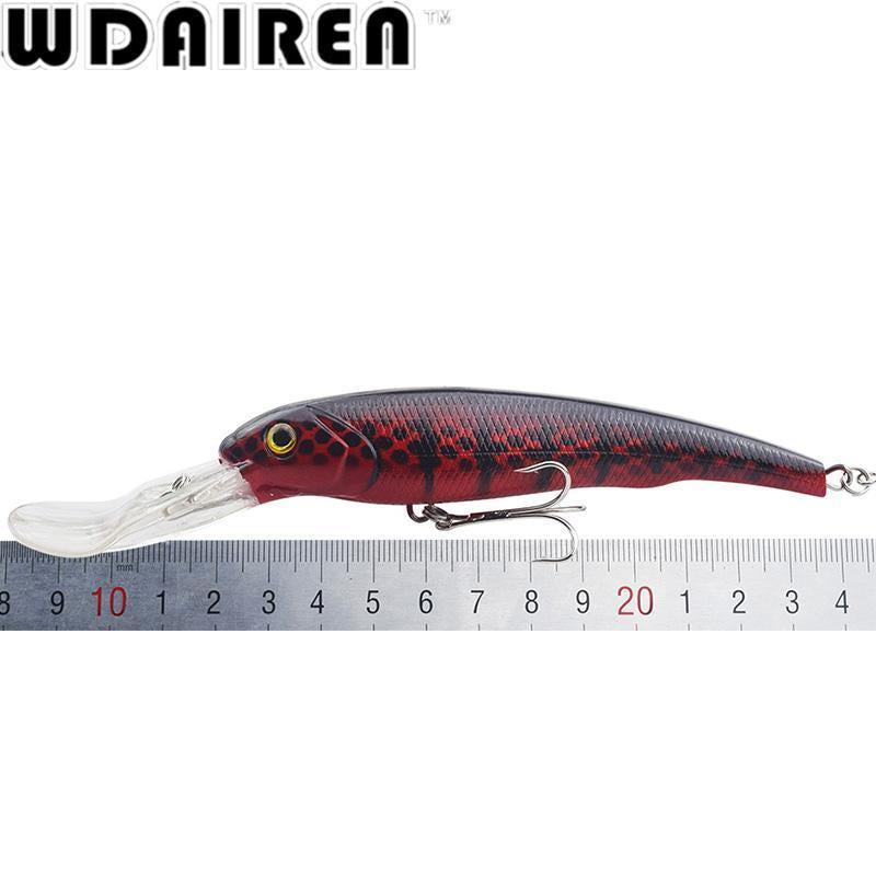 1Pc 16.5Cm 27.9G Big Crank Wobbler Minnow Fishing Lure Trolling Artificial-WDAIREN fishing gear Store-A-Bargain Bait Box