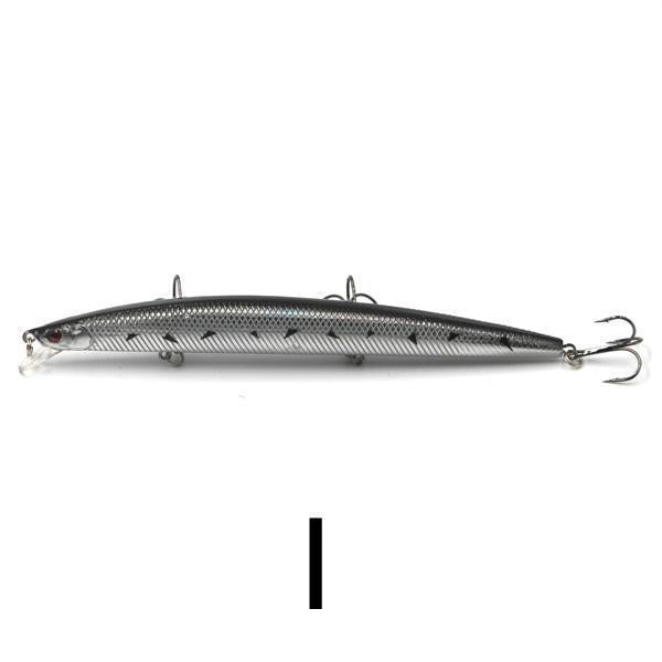 1Pc 18Cm 26G Top Water Minnow Lure Sea Fishing Lure Plastic Bait Iscas-JSFUN Official Store-Color I-Bargain Bait Box