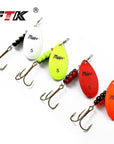 1Pc 4 Color Size0-Size5 Fishing Hard Lure Bait Leurre Peche Mepps Spoon-FTK koko Store-Fluorescent Size0-Bargain Bait Box