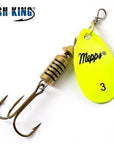 1Pc 4 Color Size0-Size5 Fishing Hard Lure Bait Leurre Peche Mepps Spoon-FTK koko Store-Fluorescent Size3-Bargain Bait Box
