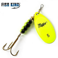 1Pc 4 Color Size0-Size5 Fishing Hard Lure Bait Leurre Peche Mepps Spoon-FTK koko Store-Fluorescent Size5-Bargain Bait Box