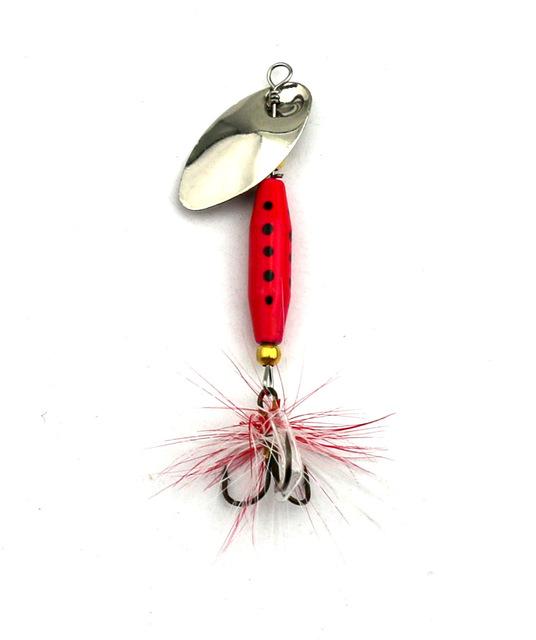 1Pc 4 Style Sequin Bass Spoon Spinnerbait Metal Feather Fishing Tackle Hooks-Inline Spinners-Bargain Bait Box-SP177-Bargain Bait Box