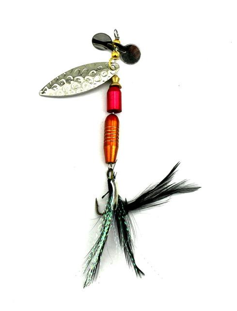 1Pc 4 Style Sequin Bass Spoon Spinnerbait Metal Feather Fishing Tackle Hooks-Inline Spinners-Bargain Bait Box-SP178-Bargain Bait Box