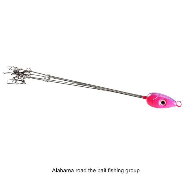 1Pc 5 Arms Rig Fishing Lures Bass Barrel Swivel Umbrella Jigs Artificial Baits-DONQL Outdoors Store-Blue-Bargain Bait Box