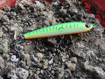 1Pc 70Mm 7G Fishing Lure Pencil Flutter Stick Bait Woobber Fishing Tackle Hard-Professional Lure store-green-Bargain Bait Box