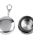 1Pc 75Ml Stainless Steel Camping Folding Cup Traveling Outdoor Camping Hiking-TopYK-S Outdoor Store-Bargain Bait Box