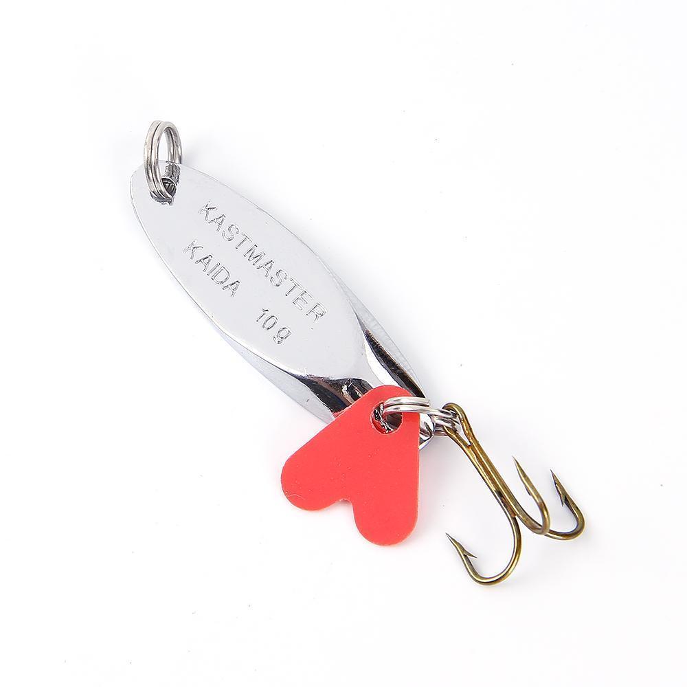 1Pc 7G 10G 28G 32G 50G Fishing Lure Spoon With Treble Hook Peche Long Shot Metal-FISH KING First franchised Store-Silver-Bargain Bait Box