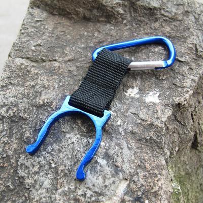 1Pc Camping Carabiner Water Bottle Buckle Hook Holder Clip For Camping-Cords &amp; Carabiners-Bargain Bait Box-Blue-Bargain Bait Box