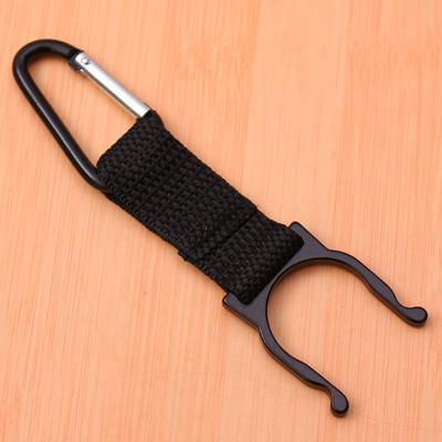 1Pc Camping Carabiner Water Bottle Buckle Hook Holder Clip For Camping Hiking-Outdoor Shopping-Black-Bargain Bait Box