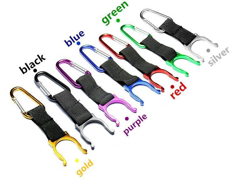 1Pc Camping Carabiner Water Bottle Buckle Hook Holder Clip For Camping Hiking-Outdoor Shopping-Gold-Bargain Bait Box