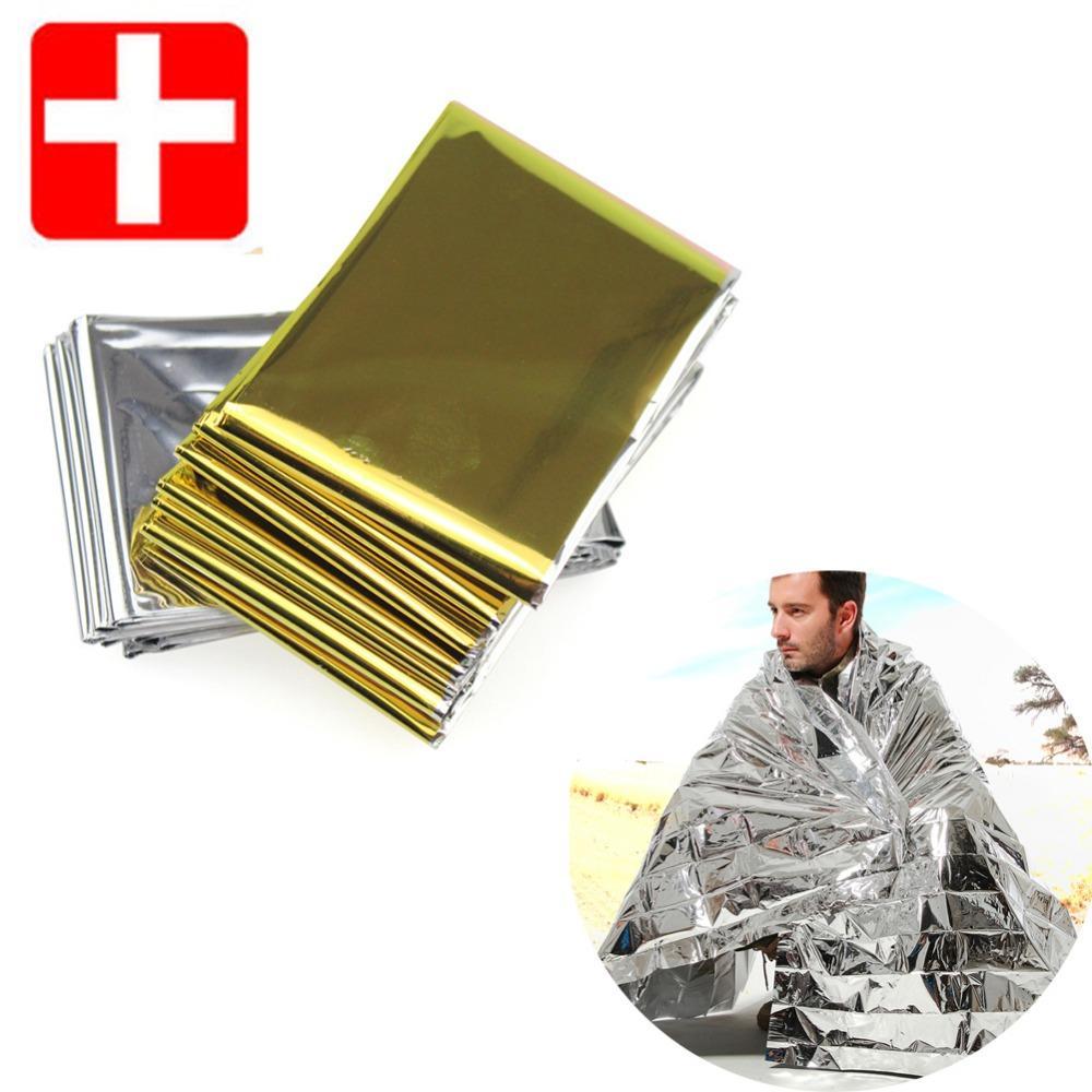 1Pc Camping Survival Emergency Kit Rescue Blanket Portable First Aid Curtain-Emergency Tools &amp; Kits-Bargain Bait Box-golden-Bargain Bait Box