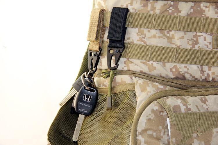 1Pc Carabiner High Strength Nylon Key Hook Molle Webbing Buckle Hanging System-on the trip Store-green-Bargain Bait Box