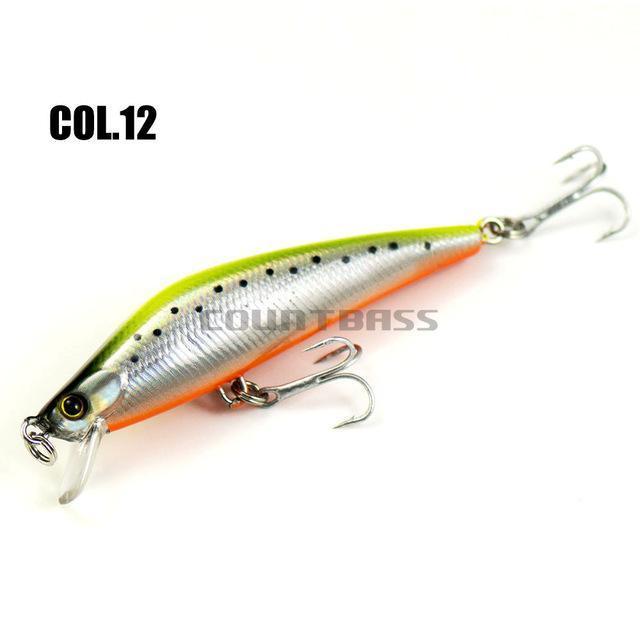 1Pc Countbass Minnow Hard Baits 75Mm, Freshwater Fishing Lures, Wobblers, Plug-countbass Fishing Tackles Store-12-Bargain Bait Box