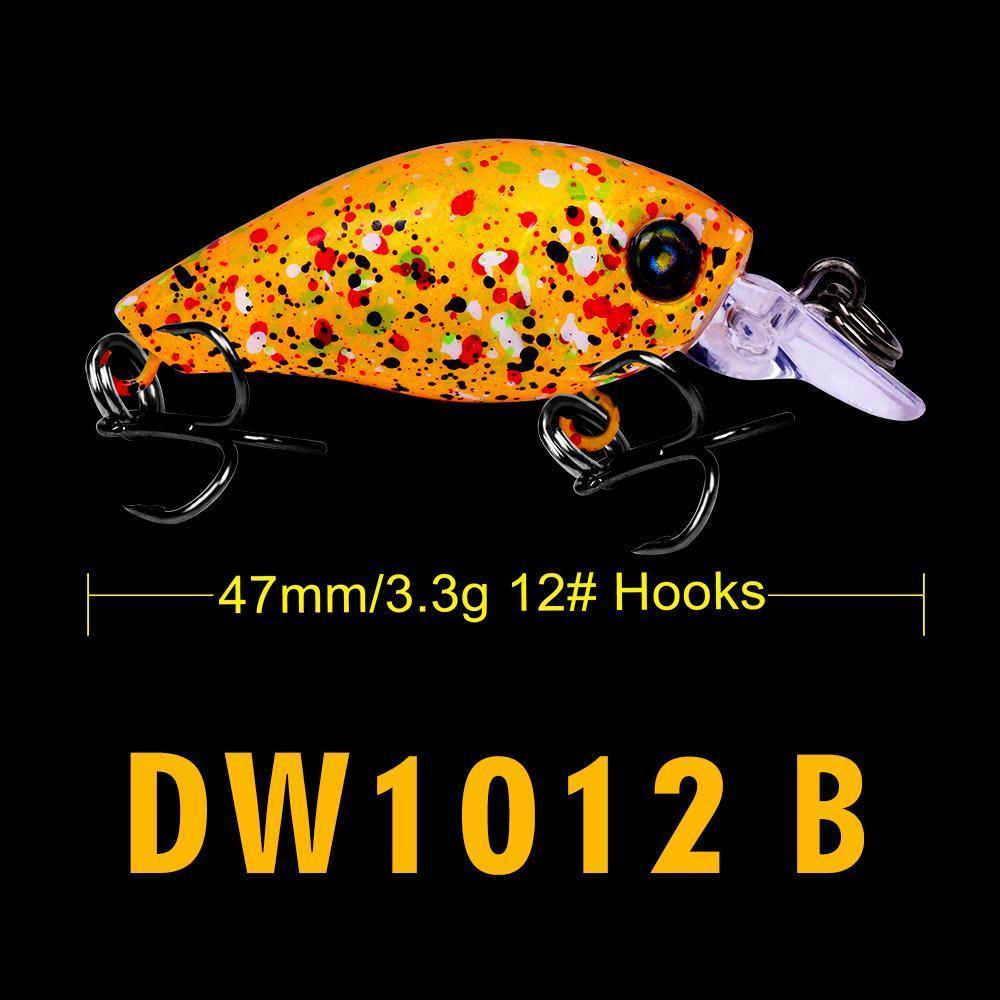 1Pc Crank Lures 12 Colors Fishing Lures 4.7Cm-1.9&quot;/3.3G-0.12Oz Fishing Tackle-RUProberos Store-CSC001A-Bargain Bait Box