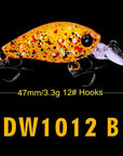 1Pc Crank Lures 12 Colors Fishing Lures 4.7Cm-1.9"/3.3G-0.12Oz Fishing Tackle-RUProberos Store-CSC001A-Bargain Bait Box