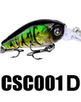 1Pc Crank Lures 12 Colors Fishing Lures 4.7Cm-1.9"/3.3G-0.12Oz Fishing Tackle-RUProberos Store-CSC001D-Bargain Bait Box