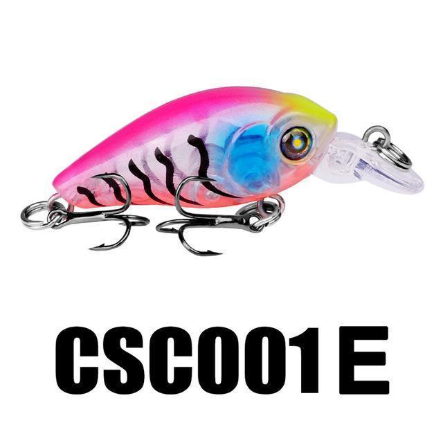 1Pc Crank Lures 12 Colors Fishing Lures 4.7Cm-1.9&quot;/3.3G-0.12Oz Fishing Tackle-RUProberos Store-CSC001E-Bargain Bait Box