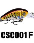 1Pc Crank Lures 12 Colors Fishing Lures 4.7Cm-1.9"/3.3G-0.12Oz Fishing Tackle-RUProberos Store-CSC001F-Bargain Bait Box