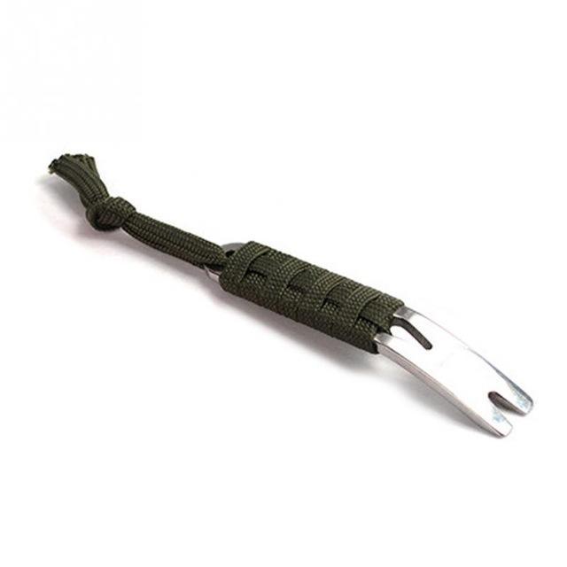 1Pc Edc Gear Mini Crank Crowbar Pocket Pry Bar Keychain Multi Tool Survival-Freedom Life Store-army green-Bargain Bait Box