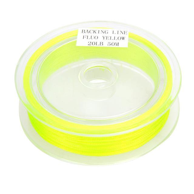 1Pc Fly Line 50M 20Lb Braided Line Fly Fishing Line Yellow/Orange/White Color-Sportworld Store-Yellow-Bargain Bait Box