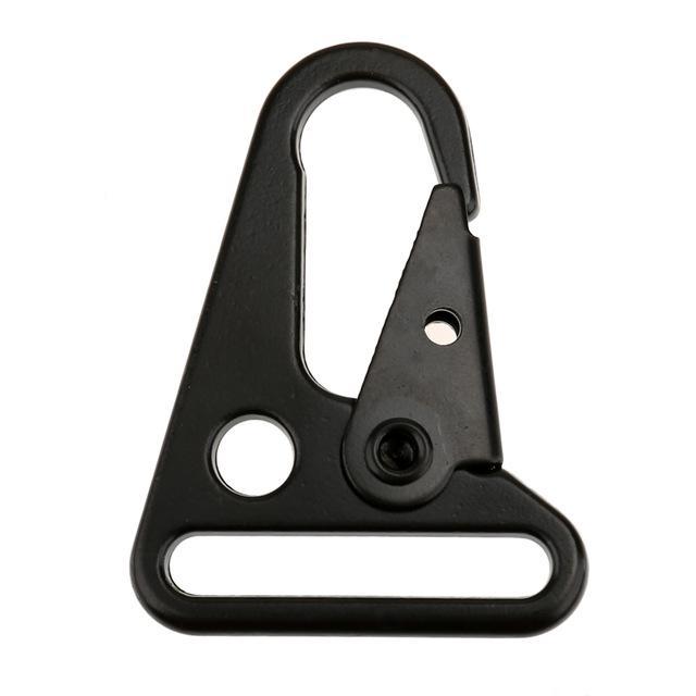 1Pc Hiking Black Metal Backpack Clasp Hooks Camping Survival Gear Edc Tactical-Splendidness-1 point 25 inch-Bargain Bait Box