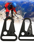 1Pc Hiking Black Metal Backpack Clasp Hooks Camping Survival Gear Edc Tactical-Splendidness-1inch-Bargain Bait Box
