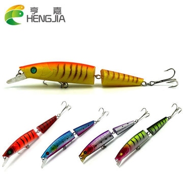 1Pc Jointed 14Cm 21G Attractant 2 Segments Jointed Minnow 3D Eyes Musky Lure Abs-Hard Swimbaits-Bargain Bait Box-1-Bargain Bait Box