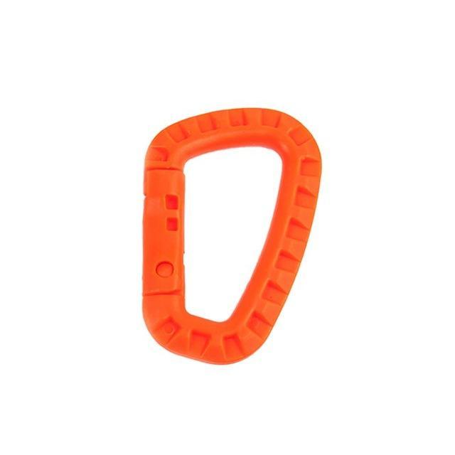 1Pc Mini Climbing Carabiner Clip Outdoor Camping Carabiner Equipment Militery-Entertainment Healthy living Store-Orange as picture-Bargain Bait Box