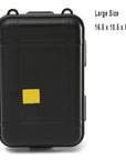 1Pc Portable Outdoor Anti-Pressure Shockproof Waterproof Airtight Survival-BoBo Chou Store-Black Large-Bargain Bait Box