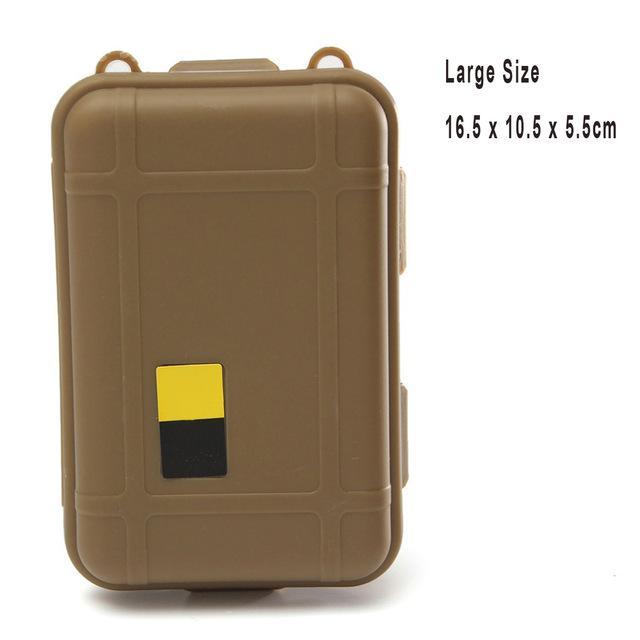 1Pc Portable Outdoor Anti-Pressure Shockproof Waterproof Airtight Survival-BoBo Chou Store-Mud Large-Bargain Bait Box