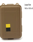 1Pc Portable Outdoor Anti-Pressure Shockproof Waterproof Airtight Survival-BoBo Chou Store-Mud Large-Bargain Bait Box