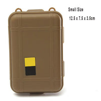 1Pc Portable Outdoor Anti-Pressure Shockproof Waterproof Airtight Survival-BoBo Chou Store-Mud Small-Bargain Bait Box