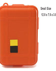 1Pc Portable Outdoor Anti-Pressure Shockproof Waterproof Airtight Survival-BoBo Chou Store-Orange Small-Bargain Bait Box